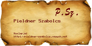 Pieldner Szabolcs névjegykártya